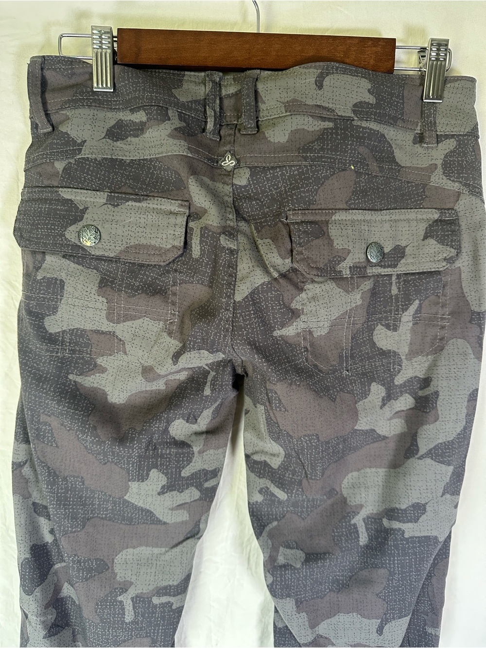 Prana Dark Gray Patterned camo Women's Pants - Picture 4 of 5